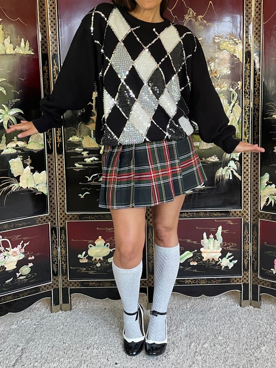 Smart Parts Dresses & Skirts - Vintage 90s preppy plaid mini skort